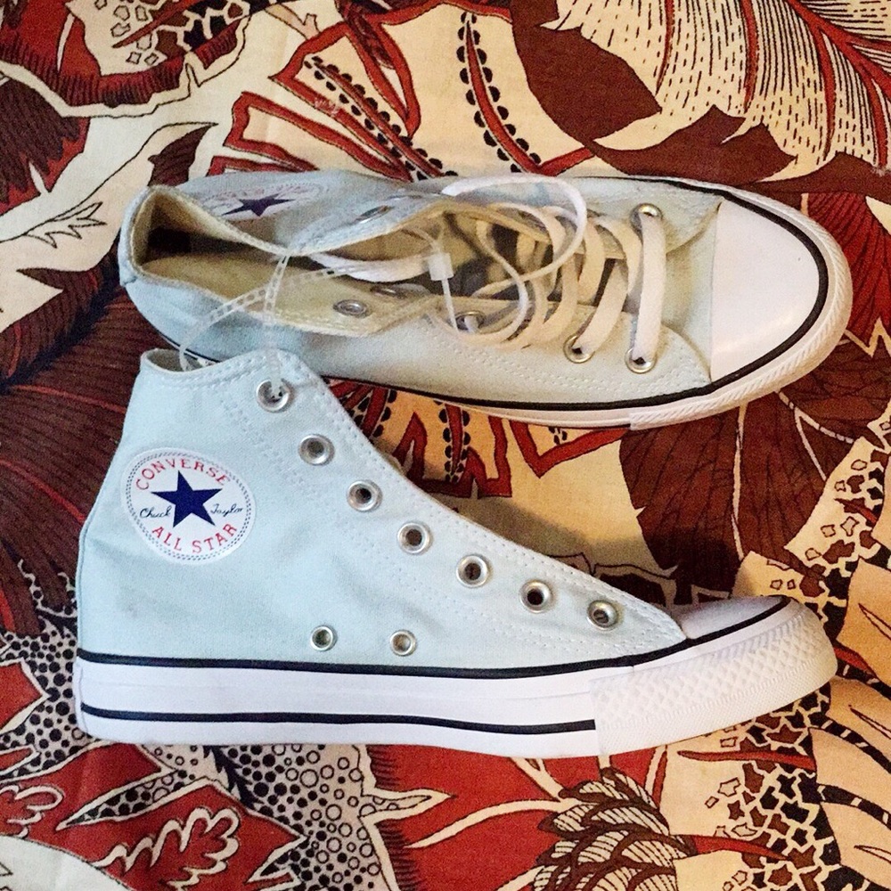 Baby blue converse
